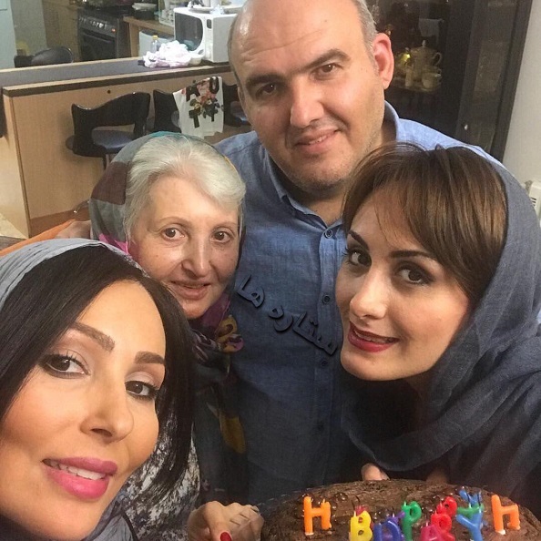 پرستو صالحی در جشن تولدش