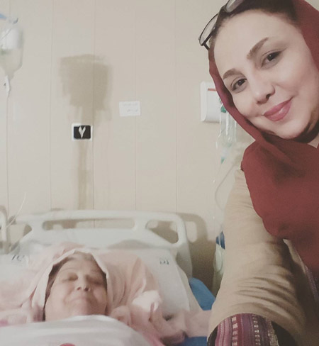 بهنوش بختیاری و مادرش