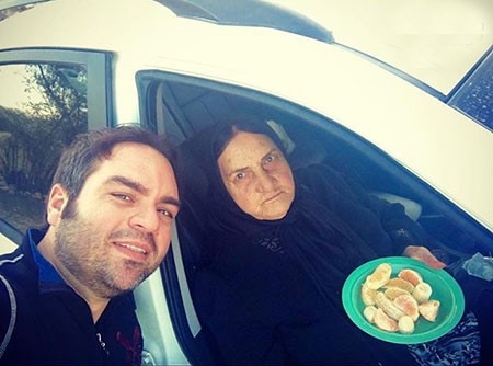 شهرام قائدی و مادرش