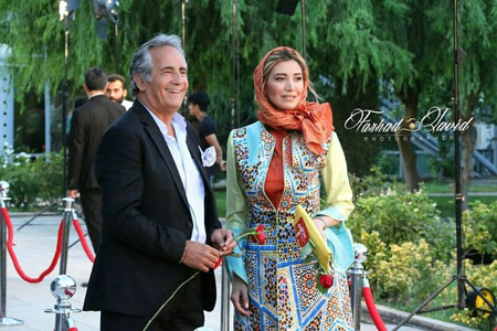 نیکی مظفری و پدرش مجید مظفری