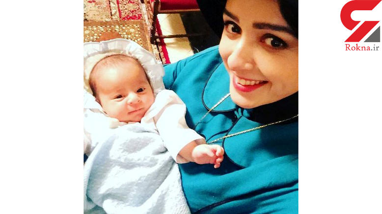 سلفی ترانه علیدوستی و نوزادش در سریال شهرزاد