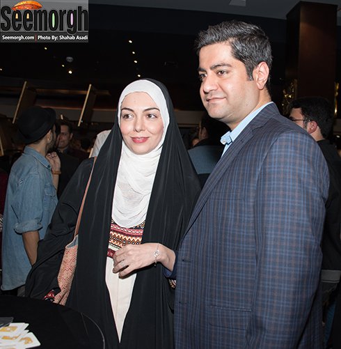 آزاده نامداری و همسرش