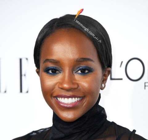 آرایش آجا نائومی کینگ Aja Naomi King در میهمانی مجله ال Elle