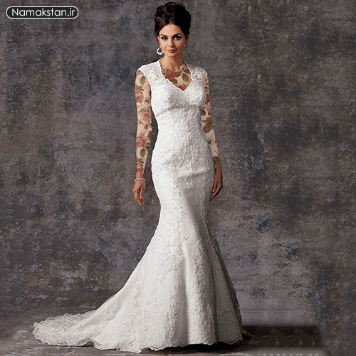انواع مدل لباس عروس اروپایی شیک، لباس عروس اروپایی، گالری لباس عروس زیبا