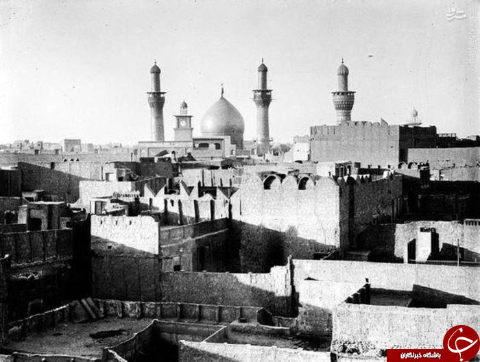 نمایی از شهر کربلای معلی حرم امام حسین (علیه السلام) در سال 1932 میلادی