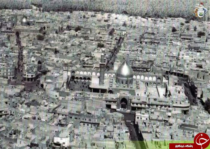 نمایی از شهر کربلای معلی حرم امام حسین (علیه السلام) در سال 1950 میلادی