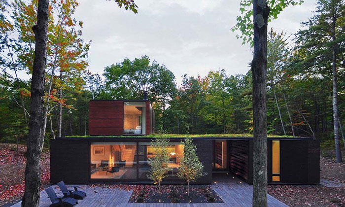 خانه مدرن با طراحی زیبا و سازگار با محیط زیست در ویسکانسین آمریکا