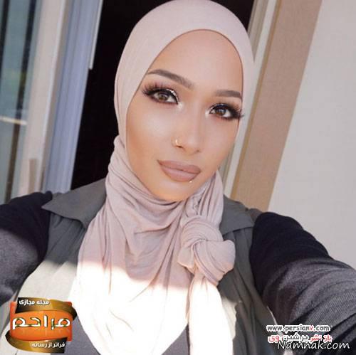 دختر زیبای مراکشی، اولین دختر محجبه مدلینگ برند آرایشی + عکس