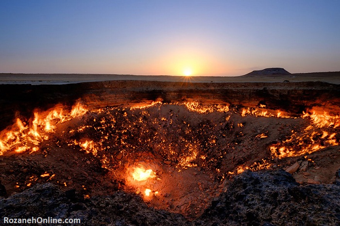 "دروازه جهنم" - دهانه گاز، ترکمنستان