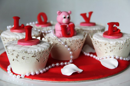 کاپ کیک مخصوص ویژه ی ولنتاین