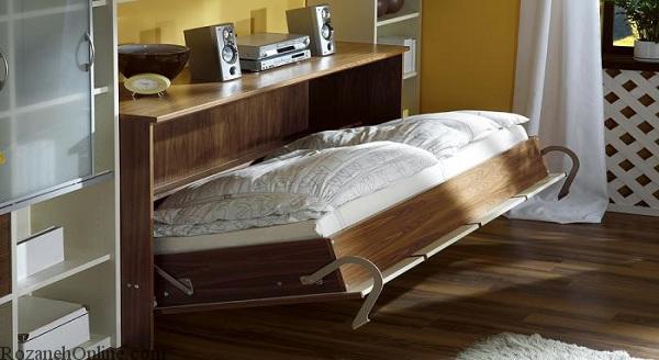 عکس از انواع مدل های تخت خواب تاشو در طرح های مختلف و جدید