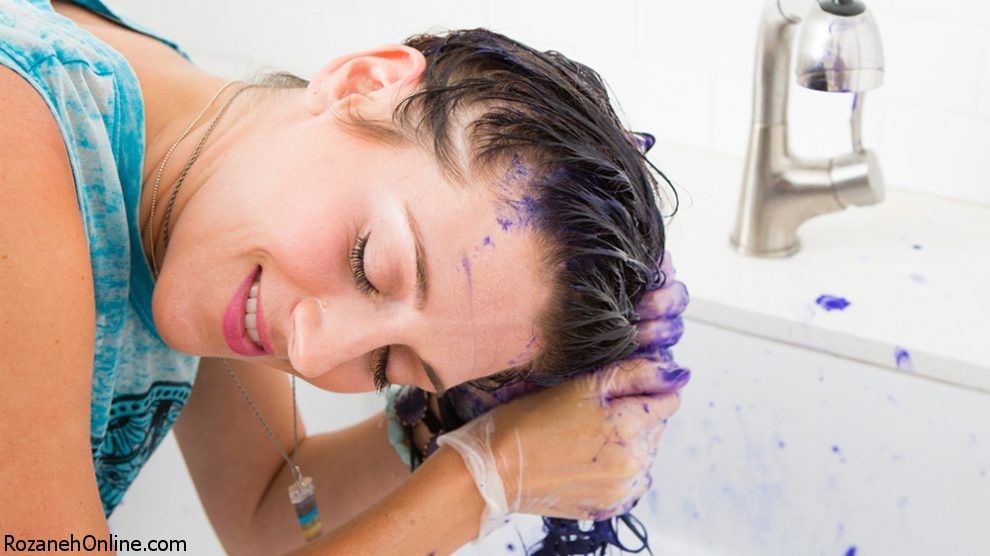 پاک کردن لکه های رنگ مو ریخته شده بر روی پوست