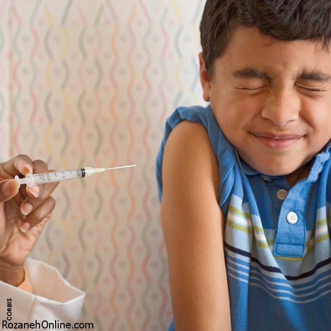 آشفتگی کودکان با واکسن زدن 