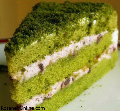 طرز تهیه کیک چای سبز با استفاده از پودر چای سبز