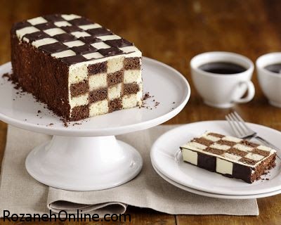 دستور تهیه کیک شطرنجی با رسپی بسیار راحت
