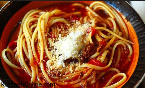 طرز تهیه سوپ اسپاگتی یک سوپ بسیار خوشمزه و ساده