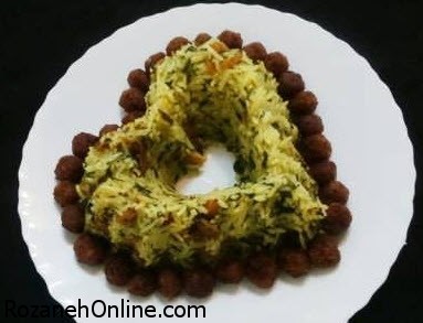 دستور پخت کلم پلو شیرازی همراه با سبزیجات معطر
