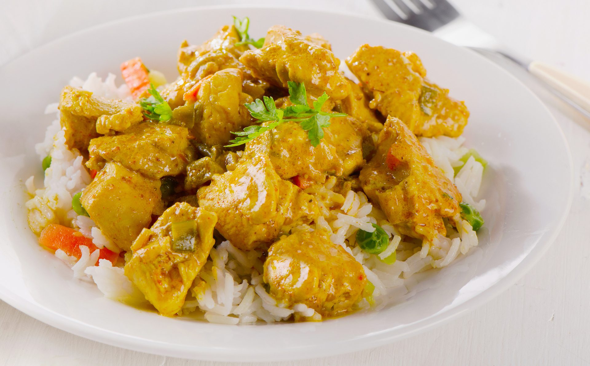 دستور پخت پلو مرغ کاری فوری یک غذای معروف هندی