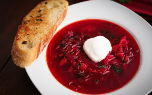 آموزش پخت سوپ برش روسی همراه با چغندر