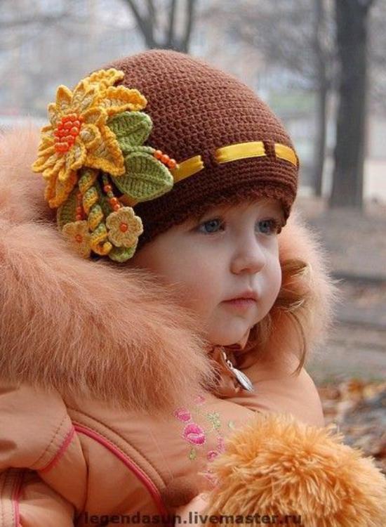 مدل کلاه شال گردن نوزادی دخترانه