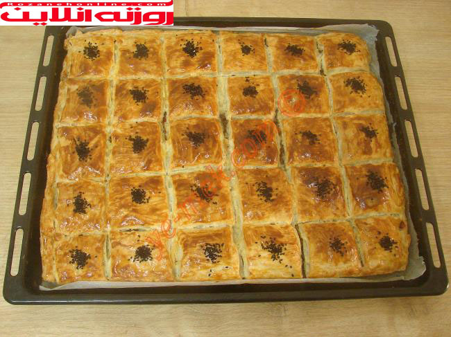 طرز تهیه نوعی بورک ترکیه با استفاده از خمیر میل فوی و خمیر یوفکا