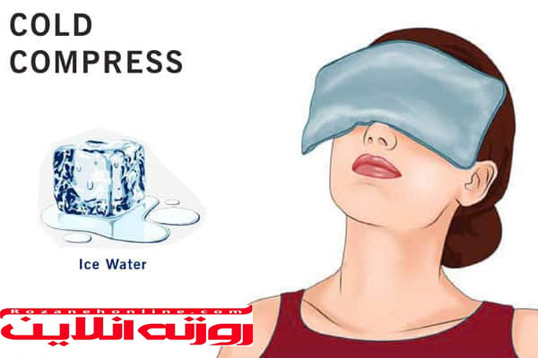 شستشوی چشم با آب نمک و کمپرس برای درمان درد چشم
