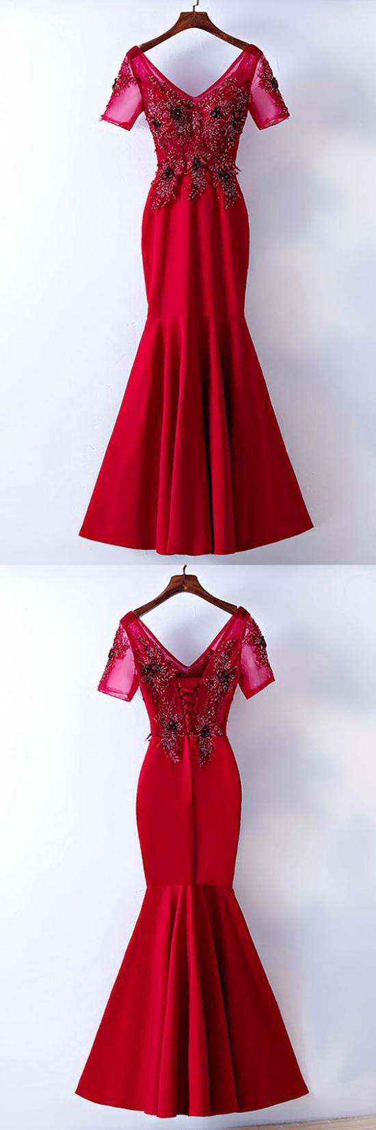 لباس شب قرمز جدید,مدل لباس شب قرمز 2019,مدل لباس شب قرمز 2018