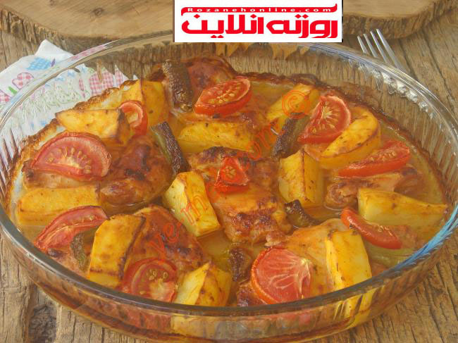 طرز تهیه خوراک مرغ با سس مخصوص در فر با متد ترکیه