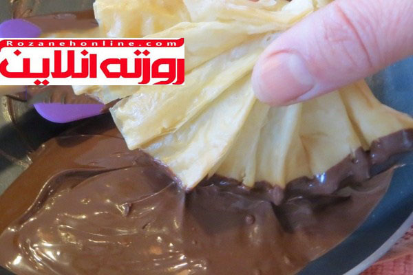 شیرینی بادبزن با استفاده از خمیر یوفکا