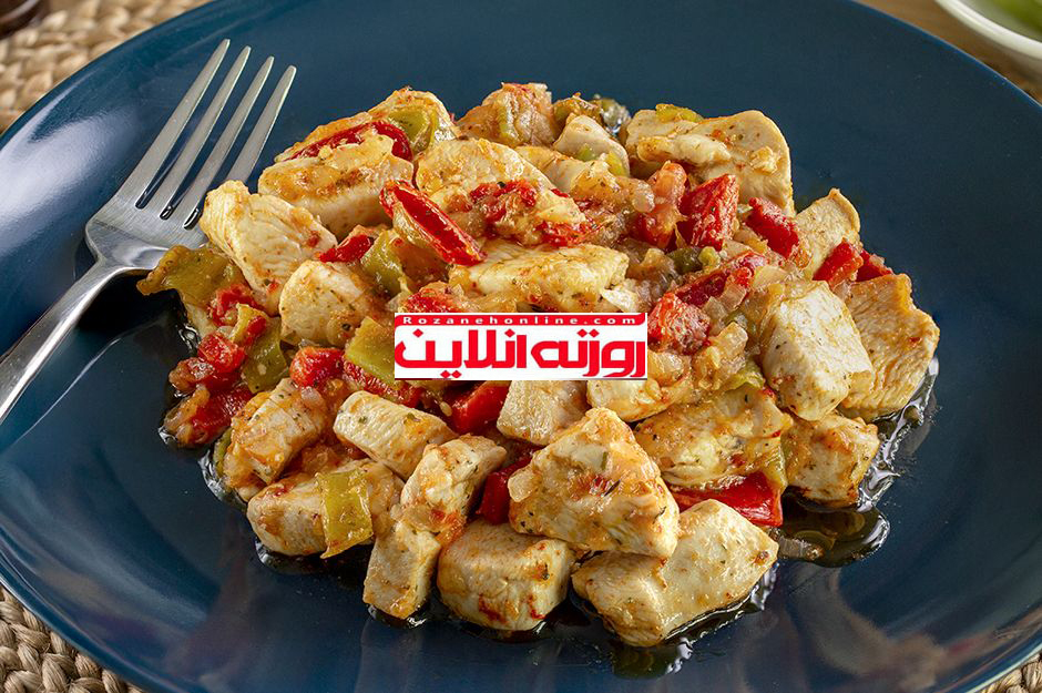 طریقه پخت مرغ رست شده با حمص و سالسا