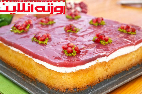 زیباترین و نرم ترین کیک قرمز با استفاده از آب انار