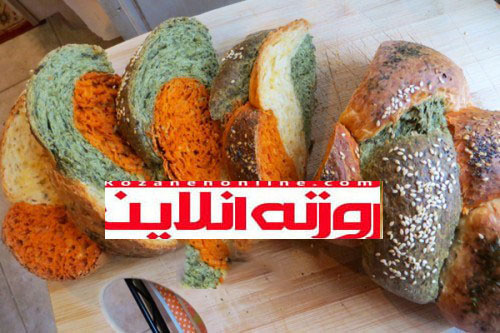 طرز تهیه نان اک مک سه رنگ ترکیه