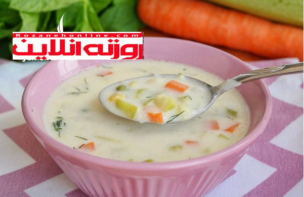 سوپ سبزیجات با خامه اینجوری هم درست کن عالیه